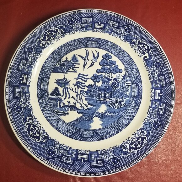 Homer Laughlin Blue Willow Lunch Plate-1947 One Plate - Picture 1 of 5
